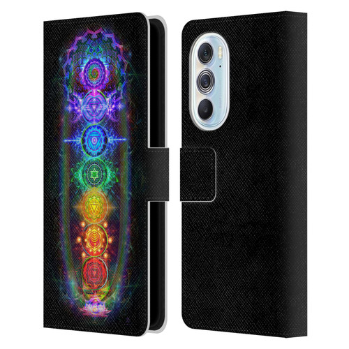 Jumbie Art Visionary Chakras Leather Book Wallet Case Cover For Motorola Edge X30
