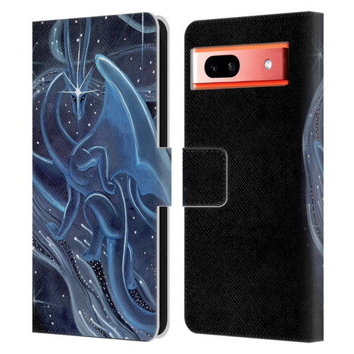 Carla Morrow Dragons I Shall Guide You Leather Book Wallet Case Cover For Google Pixel 7a