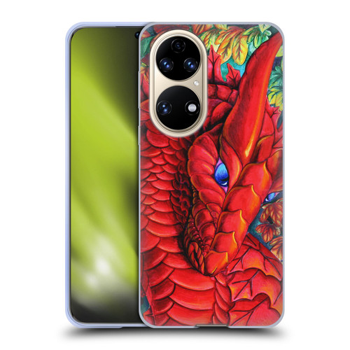 Carla Morrow Dragons Red Autumn Dragon Soft Gel Case for Huawei P50