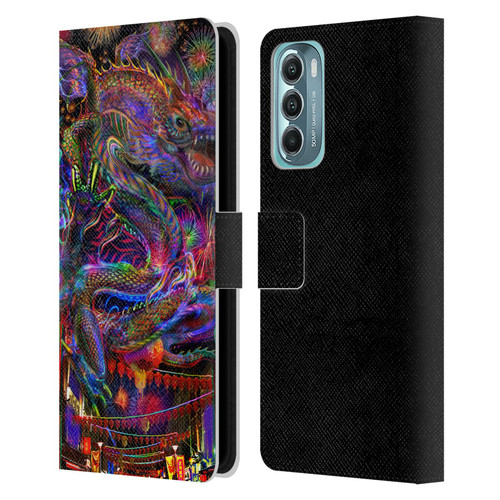 Jumbie Art Visionary Dragon Leather Book Wallet Case Cover For Motorola Moto G Stylus 5G (2022)