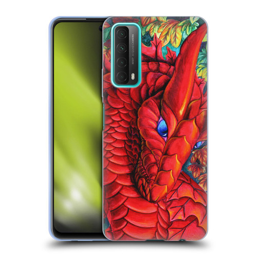 Carla Morrow Dragons Red Autumn Dragon Soft Gel Case for Huawei P Smart (2021)