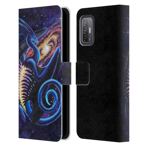 Carla Morrow Dragons Galactic Entrancement Leather Book Wallet Case Cover For HTC Desire 21 Pro 5G