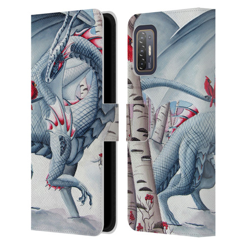 Carla Morrow Dragons Lady Of The Forest Leather Book Wallet Case Cover For HTC Desire 21 Pro 5G