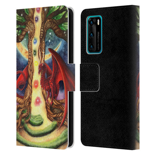 Carla Morrow Dragons Gateway Of Awakening Leather Book Wallet Case Cover For Huawei P40 5G