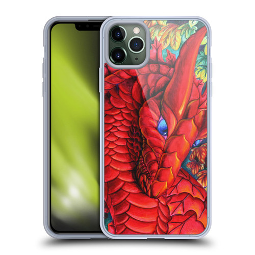 Carla Morrow Dragons Red Autumn Dragon Soft Gel Case for Apple iPhone 11 Pro Max