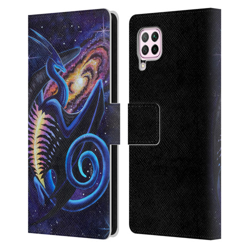 Carla Morrow Dragons Galactic Entrancement Leather Book Wallet Case Cover For Huawei Nova 6 SE / P40 Lite