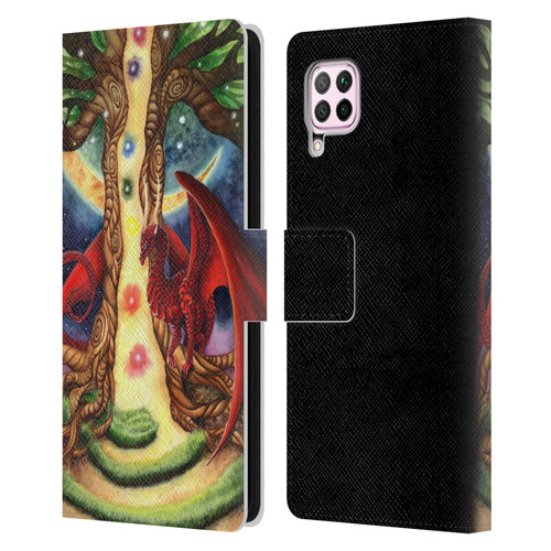 Carla Morrow Dragons Gateway Of Awakening Leather Book Wallet Case Cover For Huawei Nova 6 SE / P40 Lite