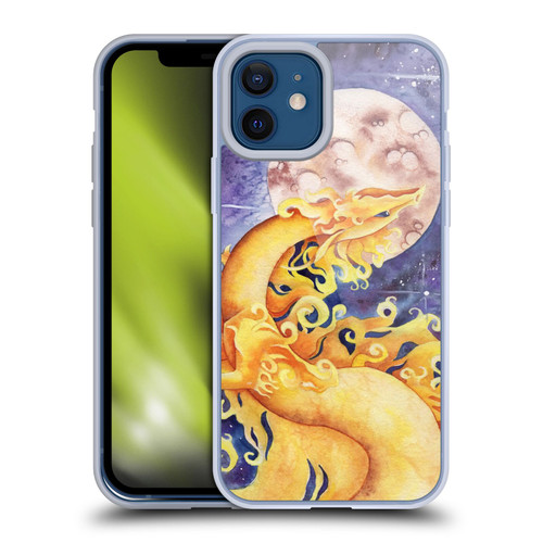 Carla Morrow Dragons Golden Sun Dragon Soft Gel Case for Apple iPhone 12 / iPhone 12 Pro