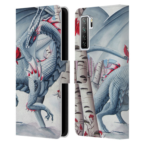 Carla Morrow Dragons Lady Of The Forest Leather Book Wallet Case Cover For Huawei Nova 7 SE/P40 Lite 5G