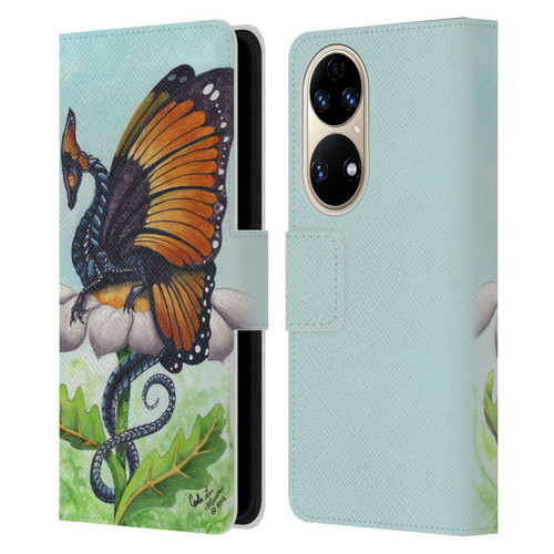 Carla Morrow Dragons The Monarch Leather Book Wallet Case Cover For Huawei P50
