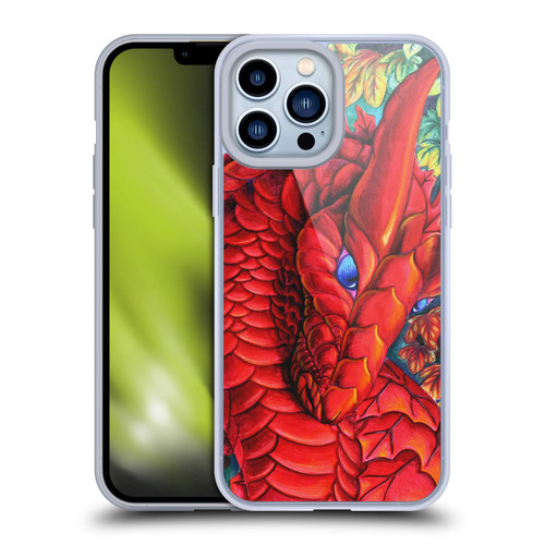 Carla Morrow Dragons Red Autumn Dragon Soft Gel Case for Apple iPhone 13 Pro Max
