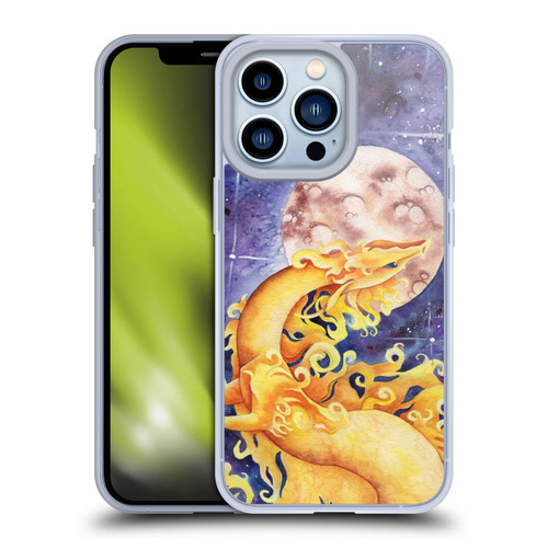 Carla Morrow Dragons Golden Sun Dragon Soft Gel Case for Apple iPhone 13 Pro