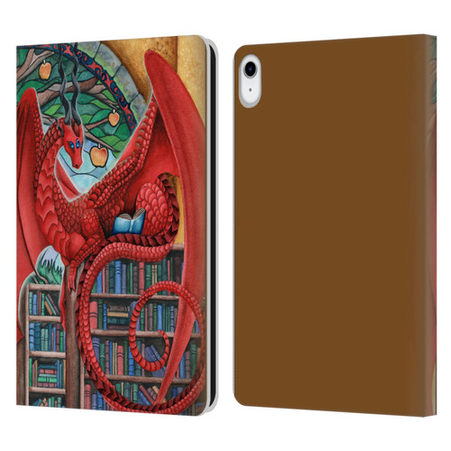 Carla Morrow Dragons Gateway Of Knowledge Leather Book Wallet Case Cover For Apple iPad 10.9 (2022)