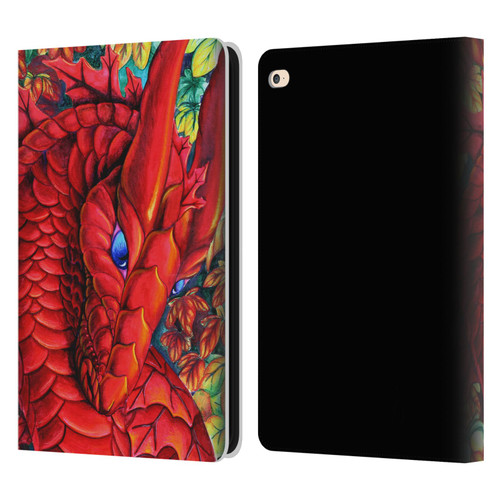 Carla Morrow Dragons Red Autumn Dragon Leather Book Wallet Case Cover For Apple iPad Air 2 (2014)