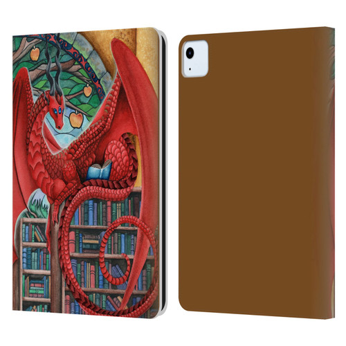Carla Morrow Dragons Gateway Of Knowledge Leather Book Wallet Case Cover For Apple iPad Air 11 2020/2022/2024