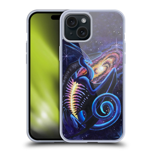 Carla Morrow Dragons Galactic Entrancement Soft Gel Case for Apple iPhone 15 Plus