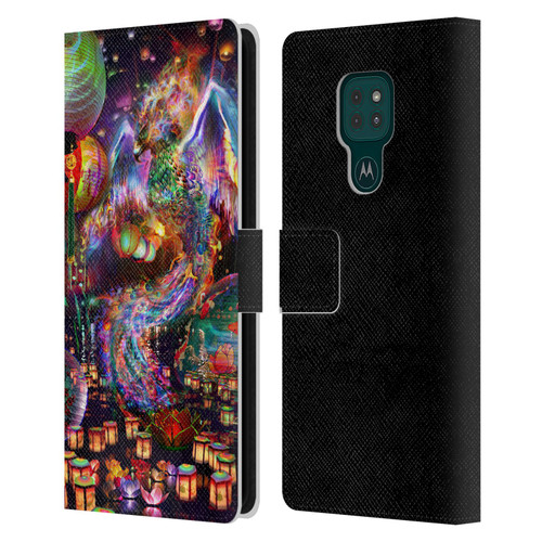 Jumbie Art Visionary Phoenix Leather Book Wallet Case Cover For Motorola Moto G9 Play