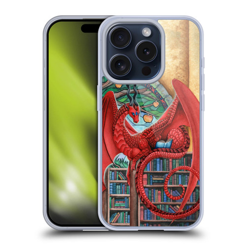 Carla Morrow Dragons Gateway Of Knowledge Soft Gel Case for Apple iPhone 15 Pro