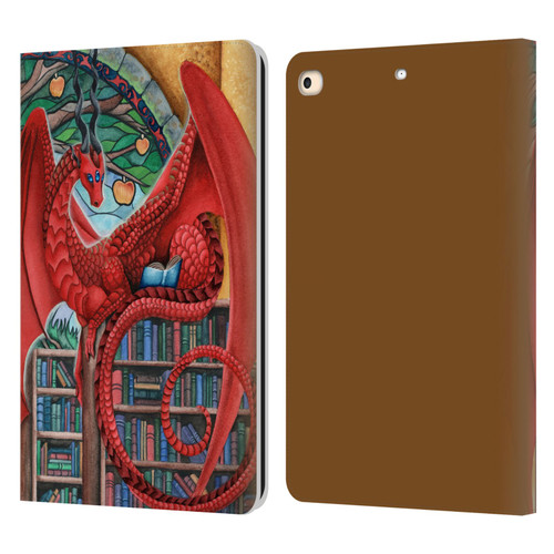 Carla Morrow Dragons Gateway Of Knowledge Leather Book Wallet Case Cover For Apple iPad 9.7 2017 / iPad 9.7 2018
