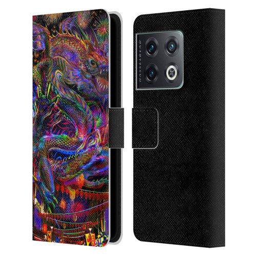 Jumbie Art Visionary Dragon Leather Book Wallet Case Cover For OnePlus 10 Pro