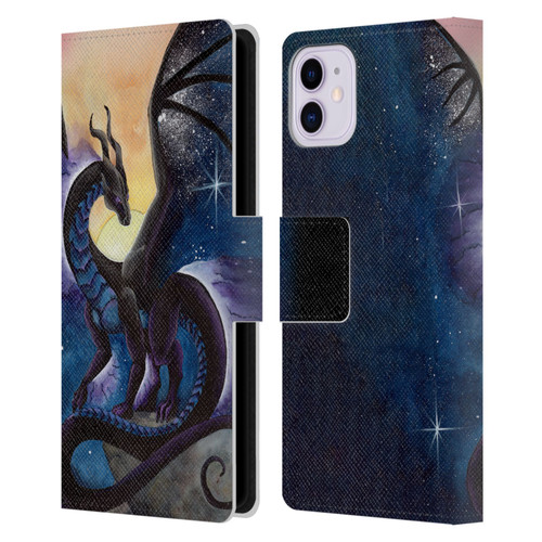 Carla Morrow Dragons Nightfall Leather Book Wallet Case Cover For Apple iPhone 11