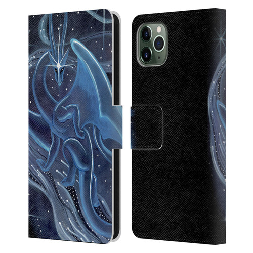 Carla Morrow Dragons I Shall Guide You Leather Book Wallet Case Cover For Apple iPhone 11 Pro Max