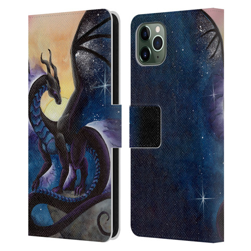 Carla Morrow Dragons Nightfall Leather Book Wallet Case Cover For Apple iPhone 11 Pro Max