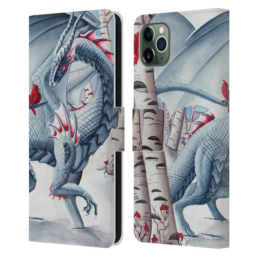 Carla Morrow Dragons Lady Of The Forest Leather Book Wallet Case Cover For Apple iPhone 11 Pro Max