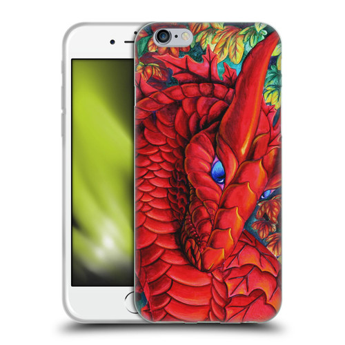 Carla Morrow Dragons Red Autumn Dragon Soft Gel Case for Apple iPhone 6 / iPhone 6s