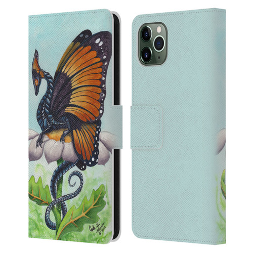 Carla Morrow Dragons The Monarch Leather Book Wallet Case Cover For Apple iPhone 11 Pro Max