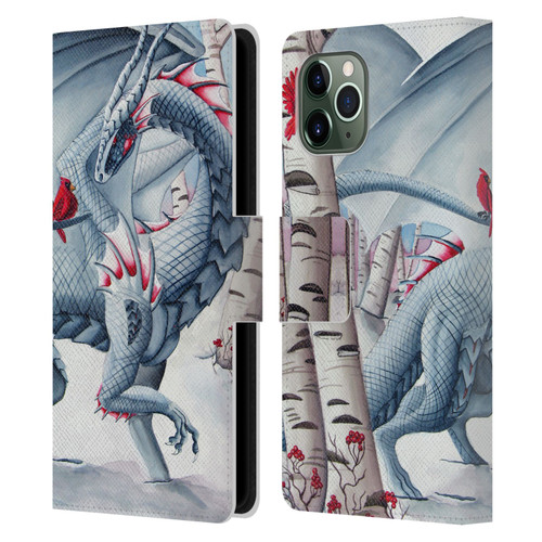Carla Morrow Dragons Lady Of The Forest Leather Book Wallet Case Cover For Apple iPhone 11 Pro