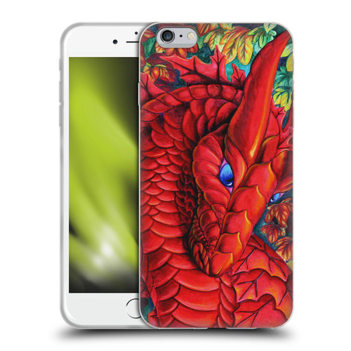 Carla Morrow Dragons Red Autumn Dragon Soft Gel Case for Apple iPhone 6 Plus / iPhone 6s Plus