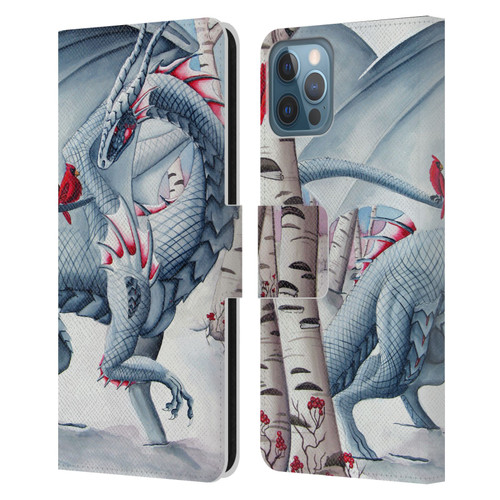 Carla Morrow Dragons Lady Of The Forest Leather Book Wallet Case Cover For Apple iPhone 12 / iPhone 12 Pro