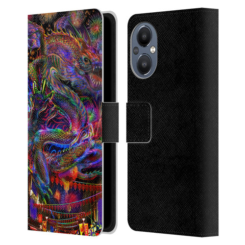 Jumbie Art Visionary Dragon Leather Book Wallet Case Cover For OnePlus Nord N20 5G