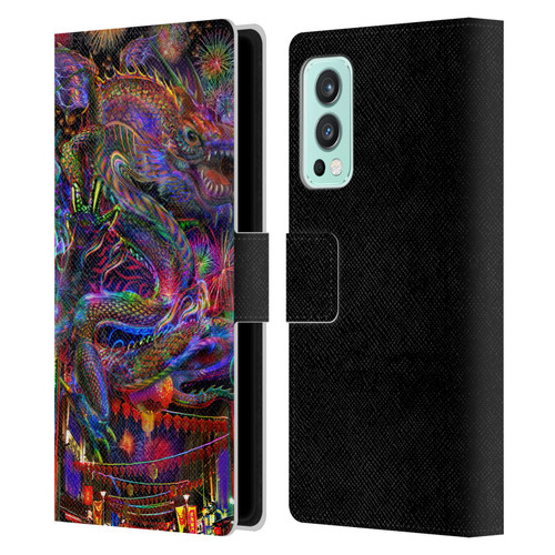 Jumbie Art Visionary Dragon Leather Book Wallet Case Cover For OnePlus Nord 2 5G