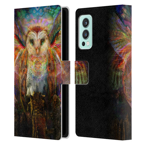 Jumbie Art Visionary Owl Leather Book Wallet Case Cover For OnePlus Nord 2 5G