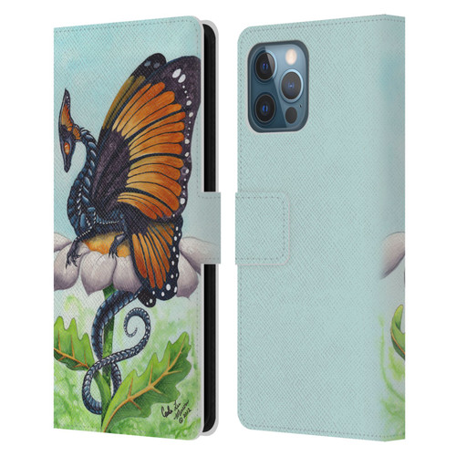 Carla Morrow Dragons The Monarch Leather Book Wallet Case Cover For Apple iPhone 12 Pro Max