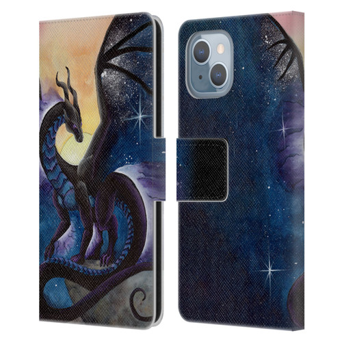 Carla Morrow Dragons Nightfall Leather Book Wallet Case Cover For Apple iPhone 14