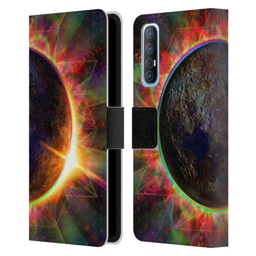 Jumbie Art Visionary Eclipse Leather Book Wallet Case Cover For OPPO Find X2 Neo 5G