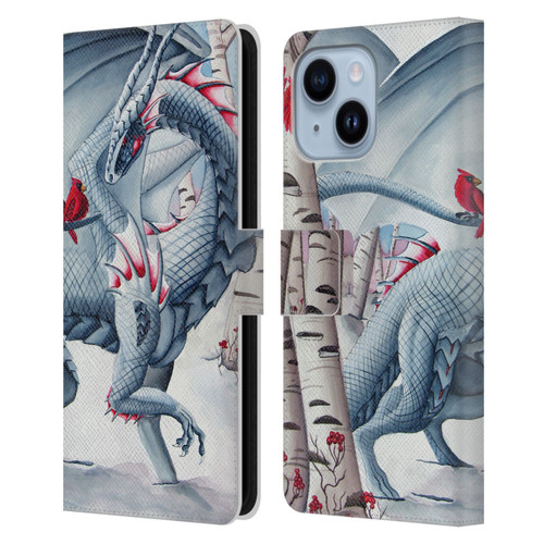 Carla Morrow Dragons Lady Of The Forest Leather Book Wallet Case Cover For Apple iPhone 14 Plus