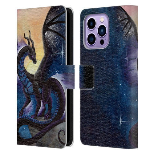 Carla Morrow Dragons Nightfall Leather Book Wallet Case Cover For Apple iPhone 14 Pro Max