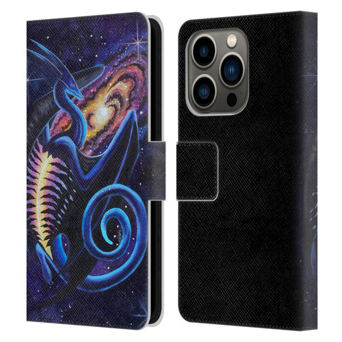 Carla Morrow Dragons Galactic Entrancement Leather Book Wallet Case Cover For Apple iPhone 14 Pro