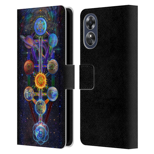 Jumbie Art Visionary Tree Of Life Leather Book Wallet Case Cover For OPPO A17