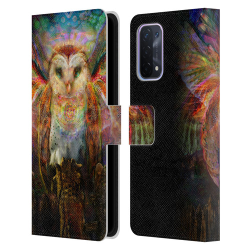 Jumbie Art Visionary Owl Leather Book Wallet Case Cover For OPPO A54 5G