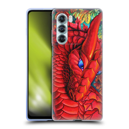 Carla Morrow Dragons Red Autumn Dragon Soft Gel Case for Motorola Edge S30 / Moto G200 5G