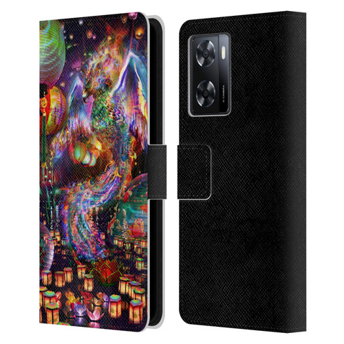 Jumbie Art Visionary Phoenix Leather Book Wallet Case Cover For OPPO A57s