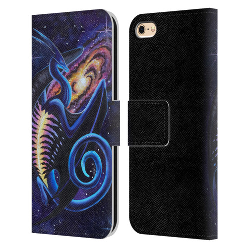 Carla Morrow Dragons Galactic Entrancement Leather Book Wallet Case Cover For Apple iPhone 6 / iPhone 6s
