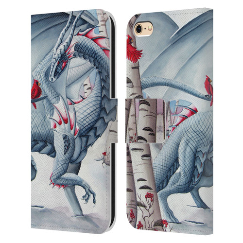 Carla Morrow Dragons Lady Of The Forest Leather Book Wallet Case Cover For Apple iPhone 6 / iPhone 6s