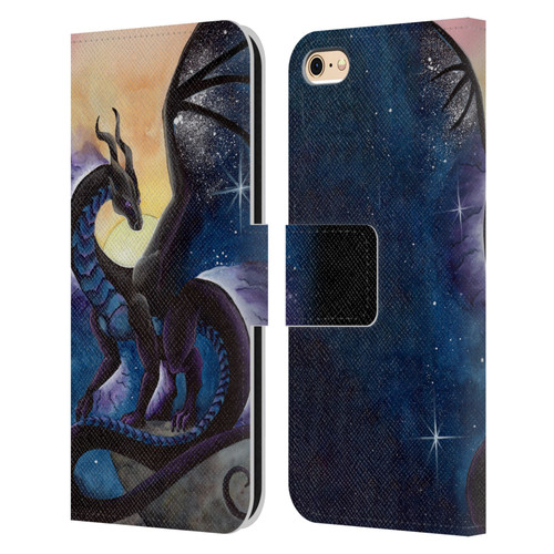 Carla Morrow Dragons Nightfall Leather Book Wallet Case Cover For Apple iPhone 6 / iPhone 6s