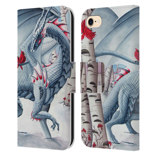 Carla Morrow Dragons Lady Of The Forest Leather Book Wallet Case Cover For Apple iPhone 7 / 8 / SE 2020 & 2022